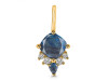 Labradorite & White Topaz Pendant LBD-RDP-729.