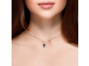 Labradorite & White Topaz Pendant LBD-RDP-729.