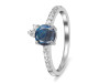 Labradorite & White Topaz Ring LBD-RDR-2303.