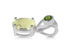 Libyan Desert Glass & Moldavite Pendant LDG-RDP-551-MLD-LOOP.