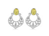 Lemon Quartz Stud Earring LEM-RDE-51.