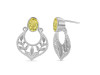 Lemon Quartz Stud Earring LEM-RDE-51.