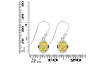 Lemon Quartz  Earring LEM-RDE-713.