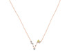 Pisces Zodiac Star Constellation Lemon Quartz & White Topaz Necklace LEM-RDN-387.