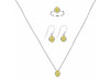  Lemon Quartz Jewelry Set LEM-RDN-455-RDE-547-RDR-248.