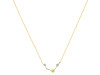 Aries Zodiac Star Constellation Lemon Quartz & White Topaz Necklace LEM-RDN-488.