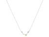 Aries Zodiac Star Constellation Lemon Quartz & White Topaz Necklace LEM-RDN-488.