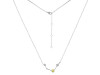 Aries Zodiac Star Constellation Lemon Quartz & White Topaz Necklace LEM-RDN-488.