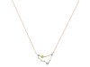 Capricorn Zodiac Star Constellation Lemon Quartz & White Topaz Necklace LEM-RDN-489.