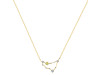 Capricorn Zodiac Star Constellation Lemon Quartz & White Topaz Necklace LEM-RDN-489.
