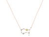 Gemini Zodiac Star Constellation Lemon Quartz & White Topaz Necklace LEM-RDN-490.