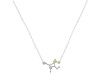 Virgo Zodiac Star Constellation Lemon Quartz & White Topaz Necklace LEM-RDN-491.