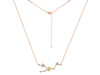 Taurus Zodiac Star Constellation Lemon Quartz & White Topaz Necklace LEM-RDN-492.