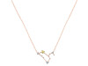 Leo Zodiac Star Constellation Lemon Quartz & White Topaz Necklace LEM-RDN-493.