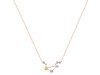 Libra Zodiac Star Constellation Lemon Quartz & White Topaz Necklace LEM-RDN-494.