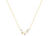 Libra Zodiac Star Constellation Lemon Quartz & White Topaz Necklace LEM-RDN-494.