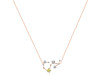 Scorpio Zodiac Star Constellation Lemon Quartz & White Topaz Necklace LEM-RDN-495.