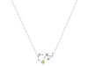 Scorpio Zodiac Star Constellation Lemon Quartz & White Topaz Necklace LEM-RDN-495.