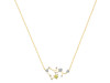 Sagittarius Zodiac Star Constellation Lemon Quartz & White Topaz Necklace LEM-RDN-496.