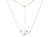 Sagittarius Zodiac Star Constellation Lemon Quartz & White Topaz Necklace LEM-RDN-496.