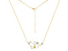 Sagittarius Zodiac Star Constellation Lemon Quartz & White Topaz Necklace LEM-RDN-496.