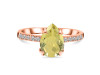 Lemon Quartz & White Topaz Ring LEM-RR-344A.
