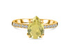 Lemon Quartz & White Topaz Ring LEM-RR-344A.