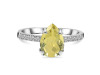 Lemon Quartz & White Topaz Ring LEM-RR-344A.