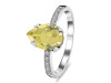 Lemon Quartz & White Topaz Ring LEM-RR-344A.