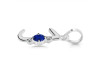 Lapis & White Topaz Alphabet J Pendant LLP-RDA-10.