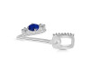 Lapis & White Topaz Alphabet V Pendant LLP-RDA-100.