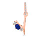 Lapis & White Topaz Alphabet Y Pendant LLP-RDA-103.