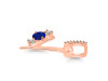 Lapis & White Topaz Alphabet Y Pendant LLP-RDA-103.