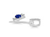 Lapis & White Topaz Alphabet Y Pendant LLP-RDA-103.