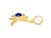 Lapis & White Topaz Alphabet K Pendant LLP-RDA-11.