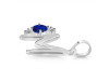 Lapis & White Topaz Alphabet M Pendant LLP-RDA-13.