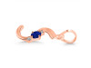 Lapis & White Topaz Alphabet S Pendant LLP-RDA-19.