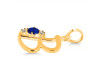 Lapis & White Topaz Alphabet B Pendant LLP-RDA-2.