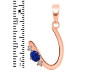 Lapis & White Topaz Alphabet U Pendant LLP-RDA-21.