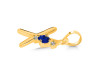Lapis & White Topaz Alphabet X Pendant LLP-RDA-24.