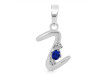 Lapis & White Topaz Alphabet Z Pendant LLP-RDA-26.