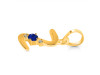 Lapis & White Topaz Alphabet Z Pendant LLP-RDA-26.
