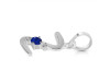 Lapis & White Topaz Alphabet Z Pendant LLP-RDA-26.