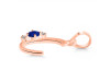 Lapis & White Topaz Alphabet C Pendant LLP-RDA-3.
