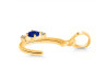 Lapis & White Topaz Alphabet C Pendant LLP-RDA-3.