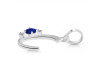 Lapis & White Topaz Alphabet C Pendant LLP-RDA-3.
