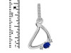 Lapis & White Topaz Alphabet D Pendant LLP-RDA-30.