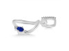 Lapis & White Topaz Alphabet D Pendant LLP-RDA-30.