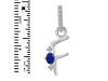 Lapis & White Topaz Alphabet F Pendant LLP-RDA-32.