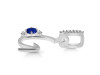 Lapis & White Topaz Alphabet G Pendant LLP-RDA-33.
